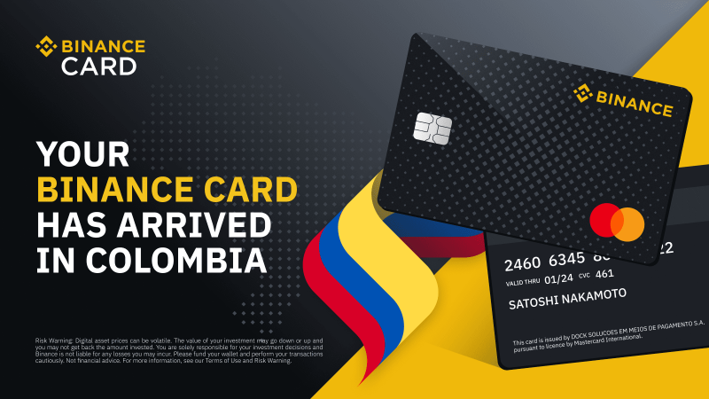 Binance Announces Launch of Prepaid Crypto Card in Colombia