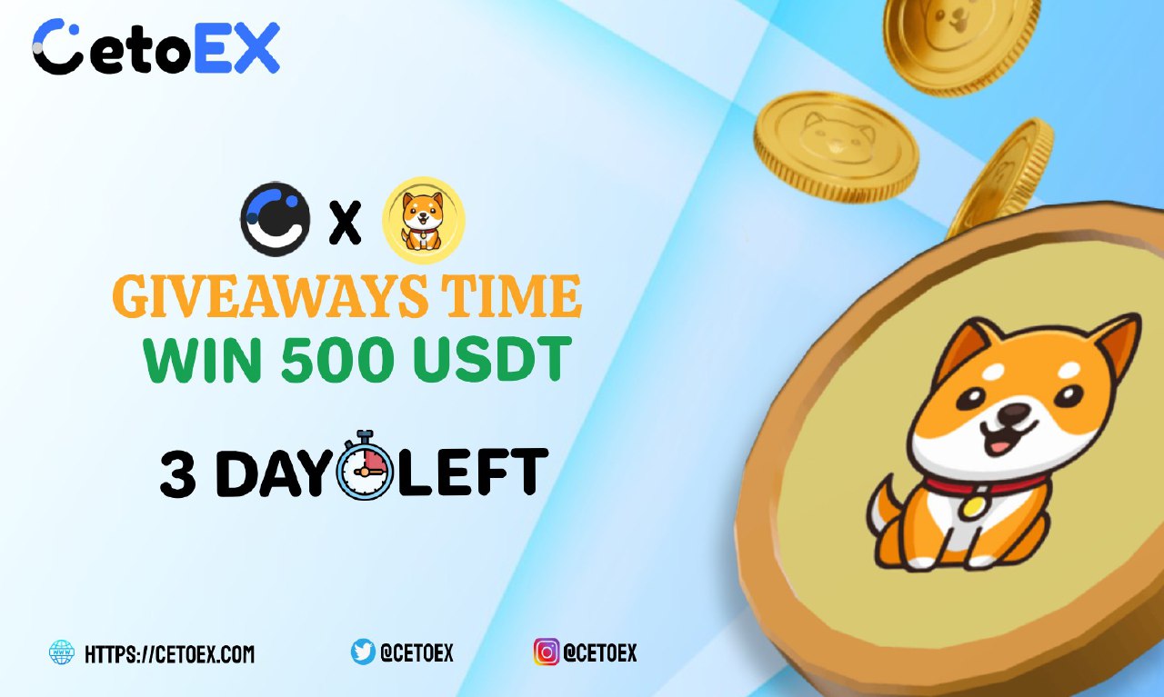 BabydogeCoin Giveaway $500: Exciting Collaboration with CetoEX!