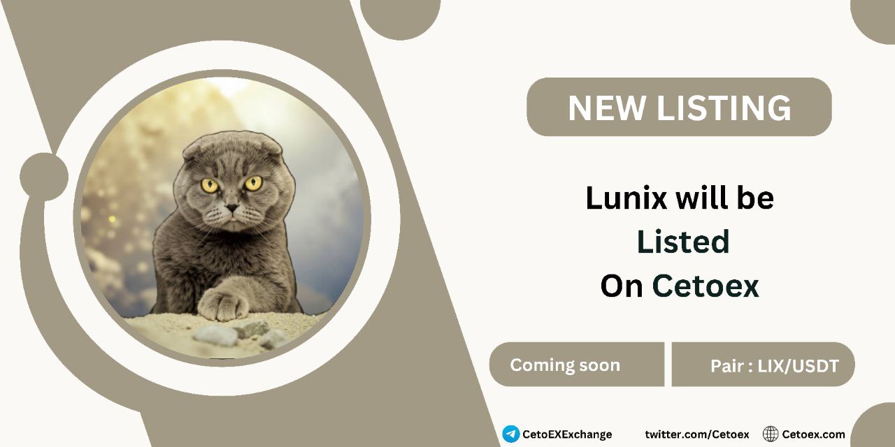 Lunix Will Be Listed on Cetoex: A Big Step Forward for the Luna Classic Community Token